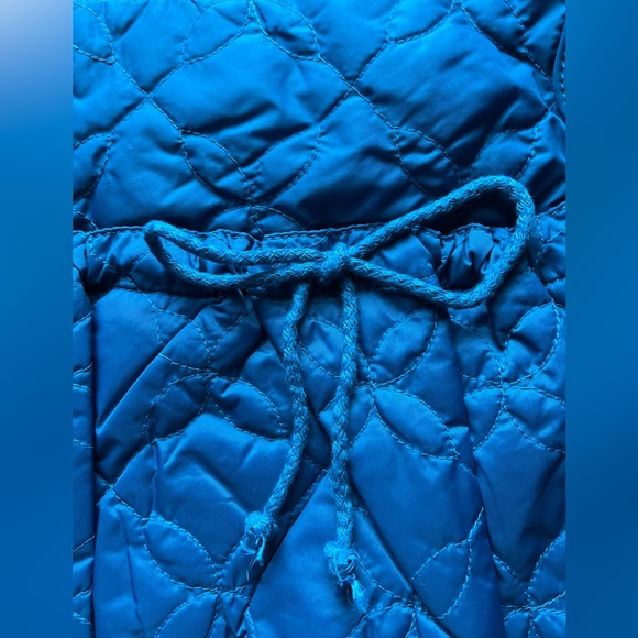 Women's Peacock Blue Hobo bag. Quilted with 2 front pockets. Fully lined. New - Picture 9 of 10